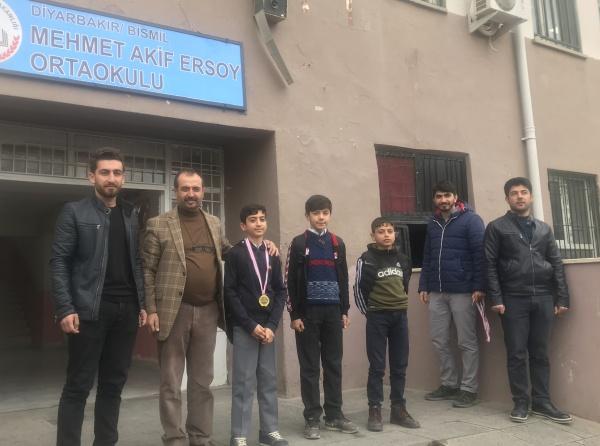 Diyarbakırda Yapılan Tekvando Müsabakasında Dereceye Giren Öğrencilerimiz